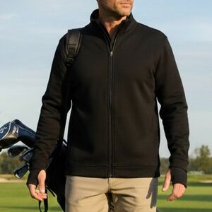 Callaway Men's Full-Zip Performance Golf Sweater Black Medium - Weather Series